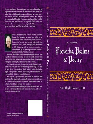 cover image of My Personal Proverbs, Psalms, and Poetry